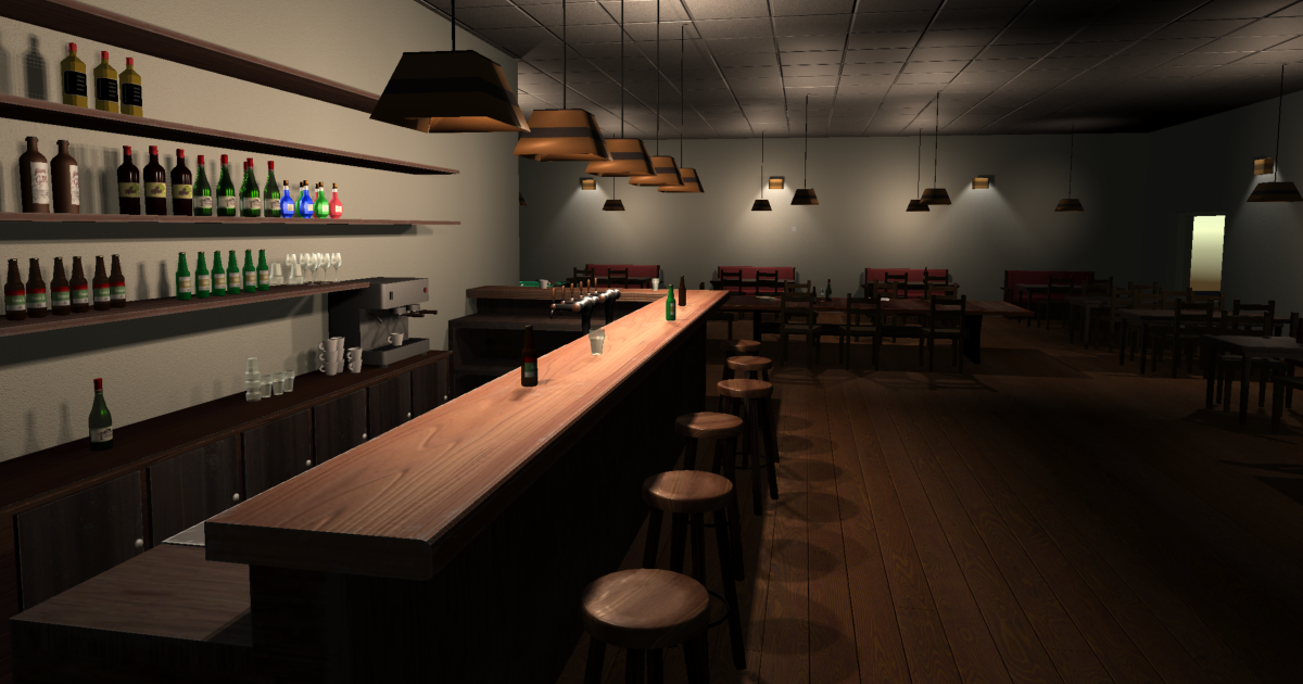 Bar Asset Unity Cozy Cafe Bar | 3D Environments | Unity Asset Store