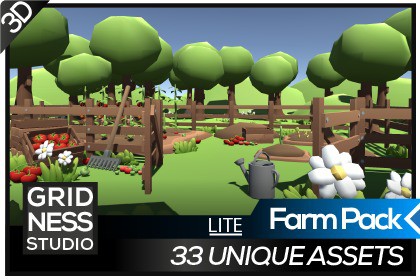 Lite Farm Pack - Low Poly 3D Art by Gridness