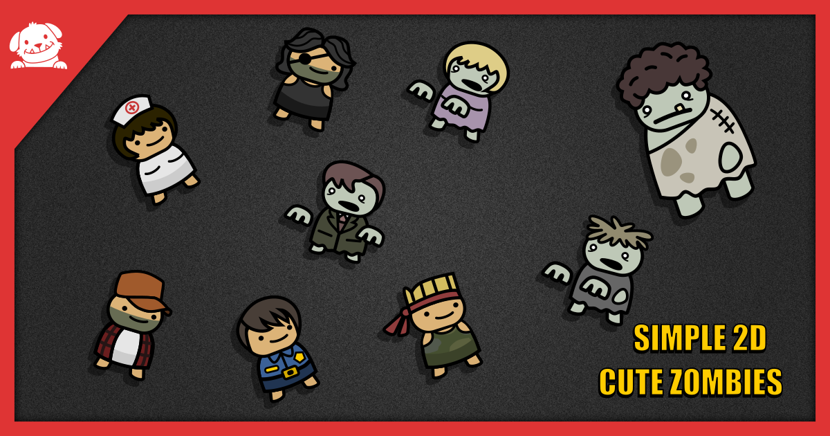 Simple Cute 2D Zombies Pack | 2D Characters | Unity Asset Store