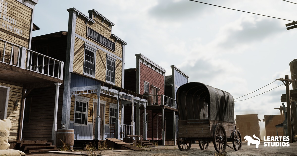 Western Town / Village Pack | 3D Historic | Unity Asset Store