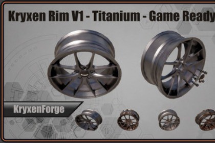 Kryxen Rim V1 - Titanium - Game Ready