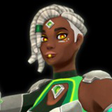 Character rigged cartoon - Cybergirl