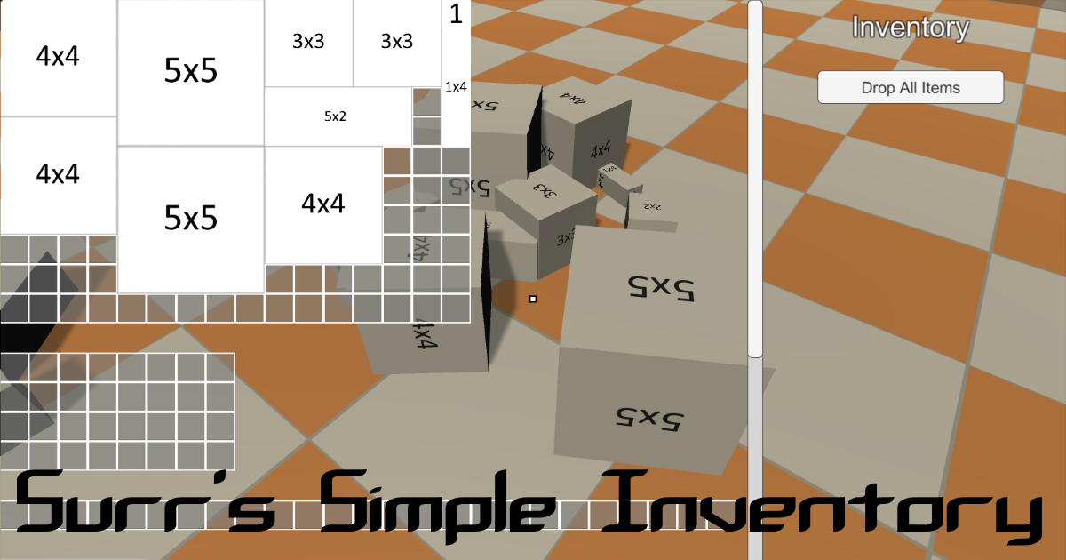 Surr's Simple Inventory | GUI Tools | Unity Asset Store