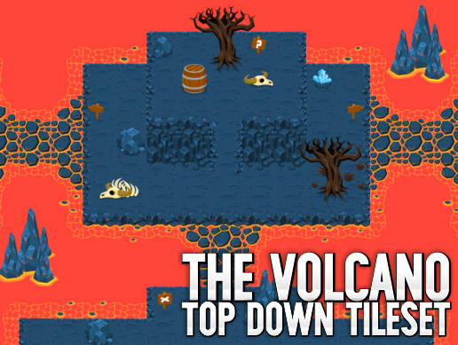 The Volcano - Top Down Tileset | 2D Environments | Unity Asset Store