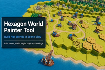 3D Hex World Painter