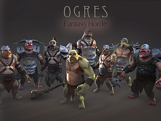پکیج یونیتی Fantasy Horde - Ogres