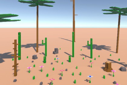 Stylized Tall Voxel Trees Pack – Vertical Fantasy Forest