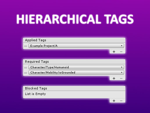 Tags Unity Icon Hierarchical Tags | Utilities Tools | Unity Asset Store