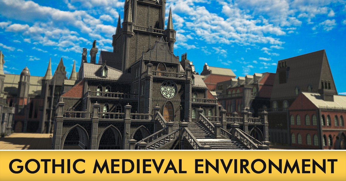 Gothic Medieval Environment | 3D Fantasy | Unity Asset Store