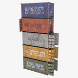 5 Cargo Dusty Container 20ft Single Mat