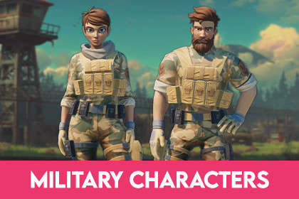 Stylized Military Characters – Modular Soldiers