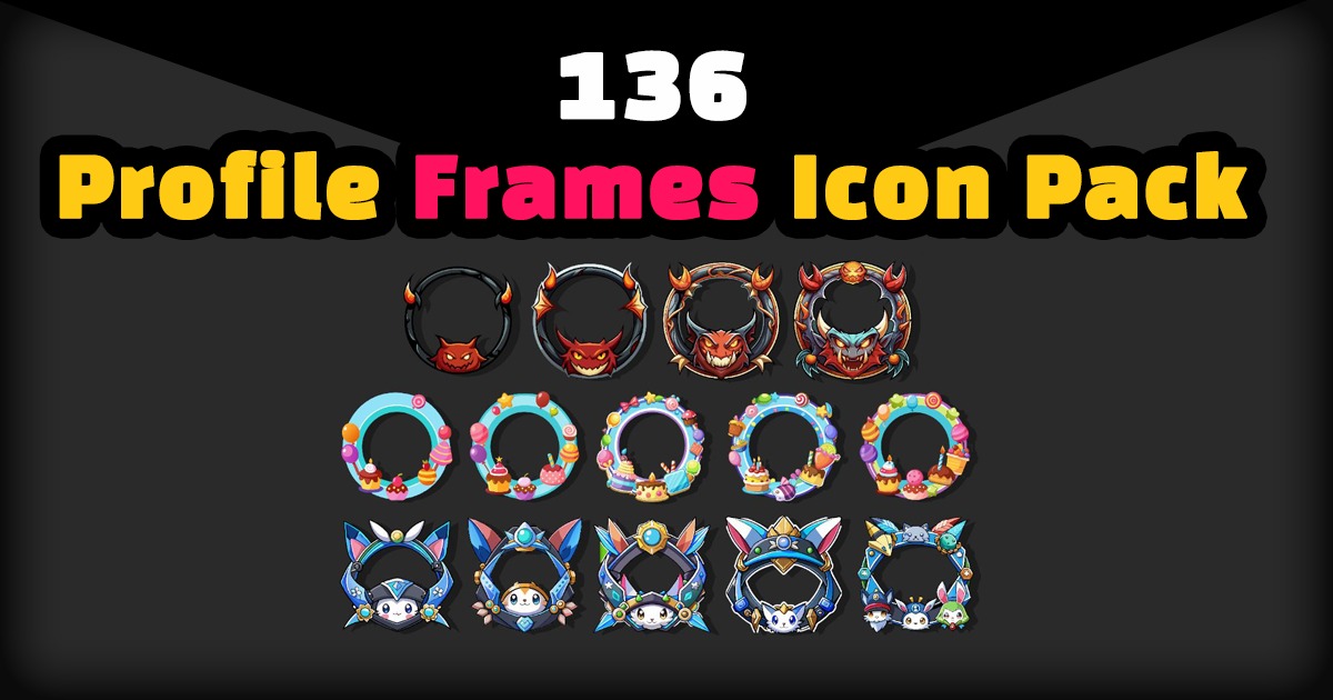 ProfileFramesIconPack | 2D Icons | Unity Asset Store