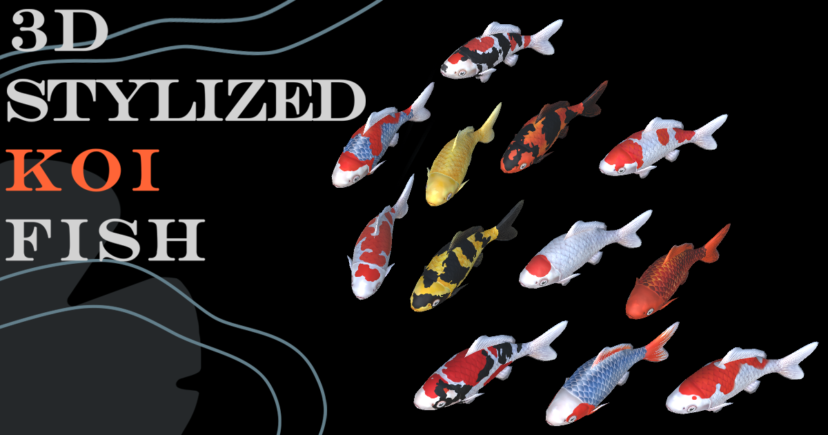 Unity Asset Fish 3D Stylized Koi Fish | Characters | Unity Asset Store