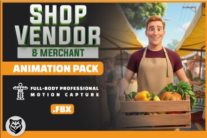 Shop Vendor and Merchant Animation Pack