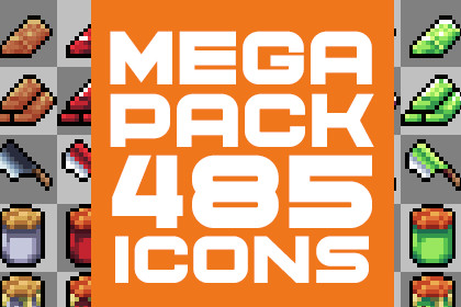 485 Icons Fantasy and Farm Game