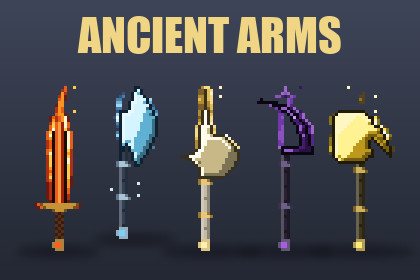 Ancient Arms - Animated Pixel Weapons