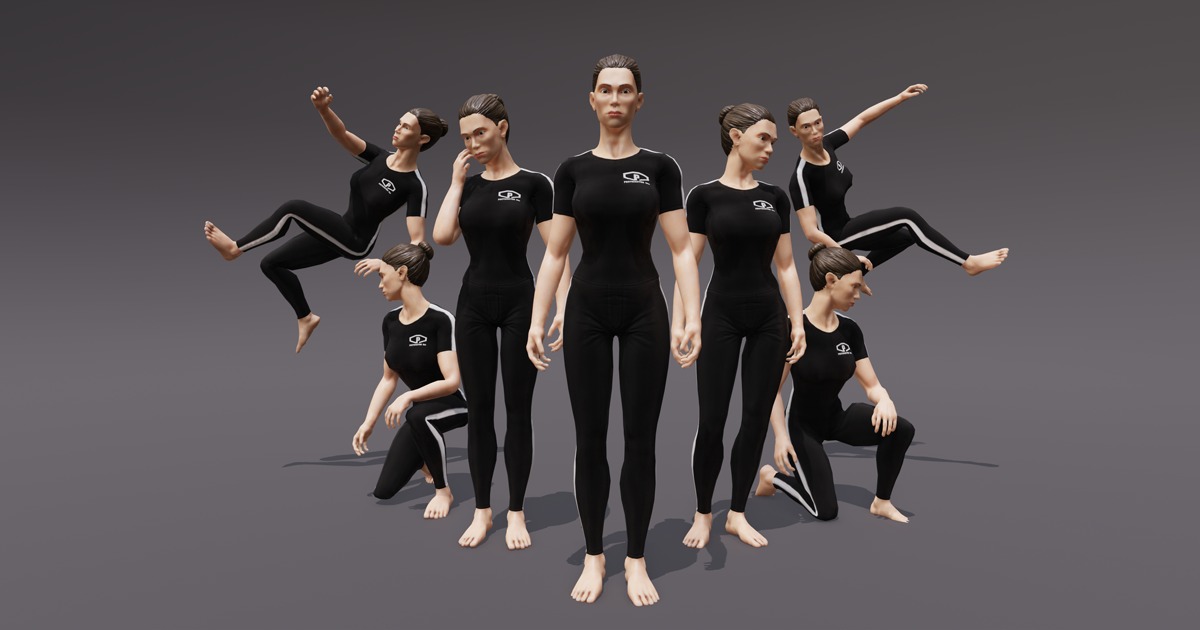 ANIMSET: LOCOMOÇÃO BÁSICA FEMININA por PROTOFACTOR, INC