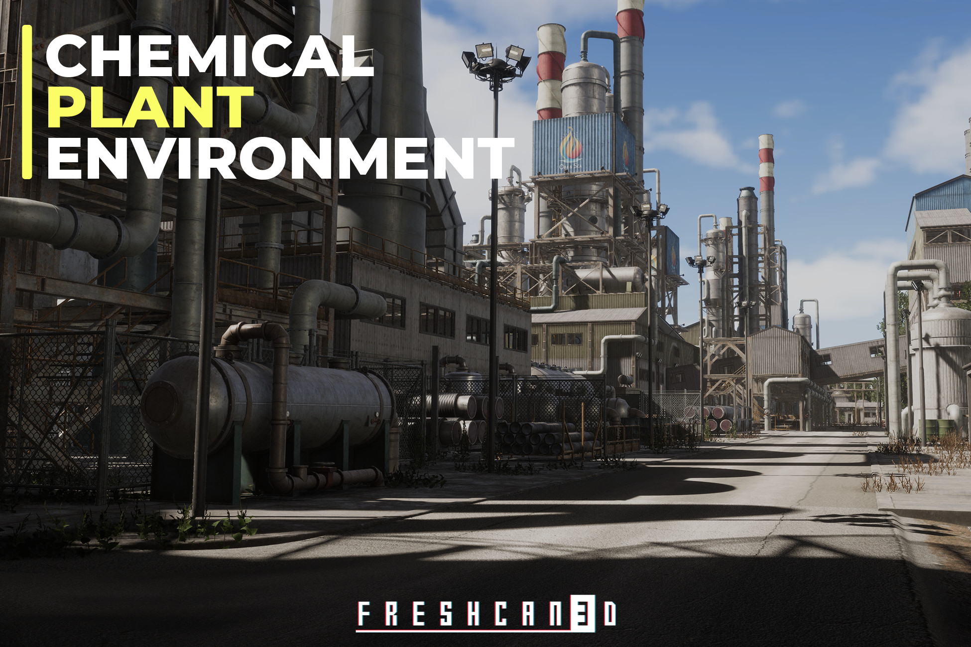 Chemical Plant & Refinery Environment (Modular Factory Factory Building ...