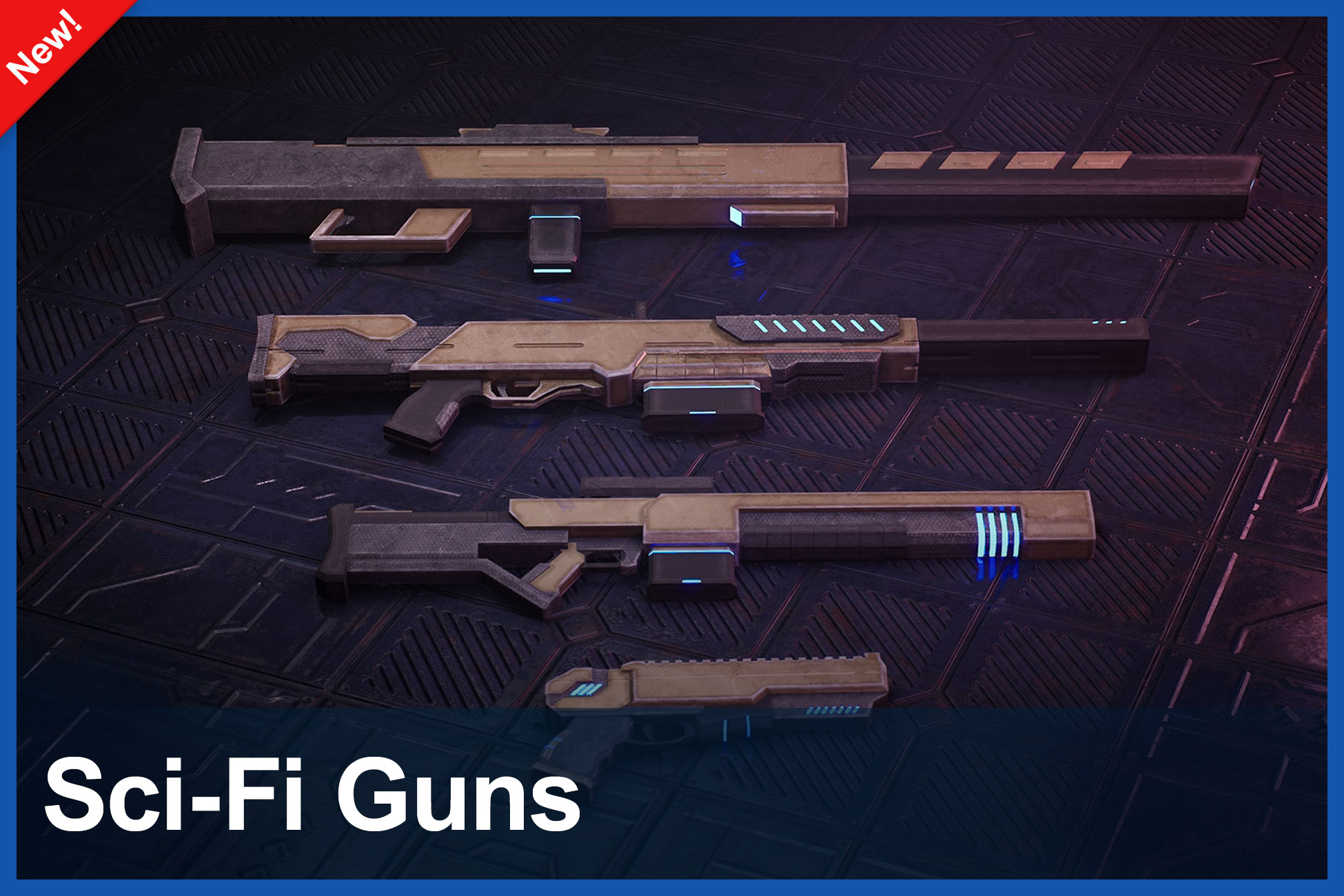 Sci-Fi Guns Pack | 3D Guns | Unity Asset Store