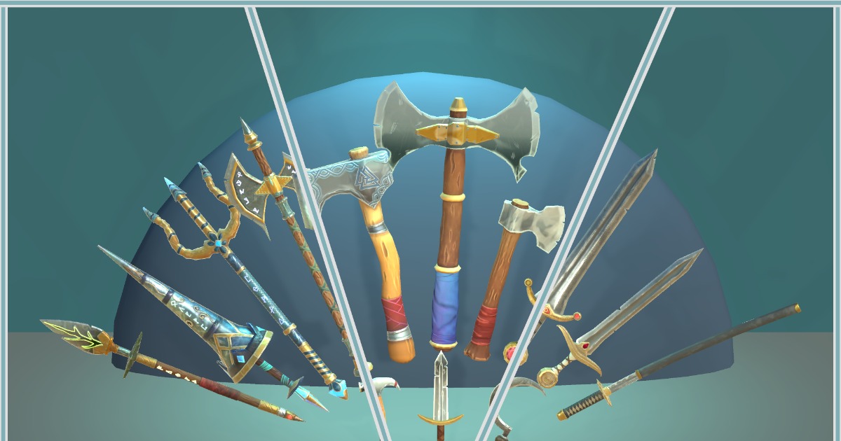Stylized-To-Realistic Melee Weapon Pack | 3D Weapons | Unity Asset Store