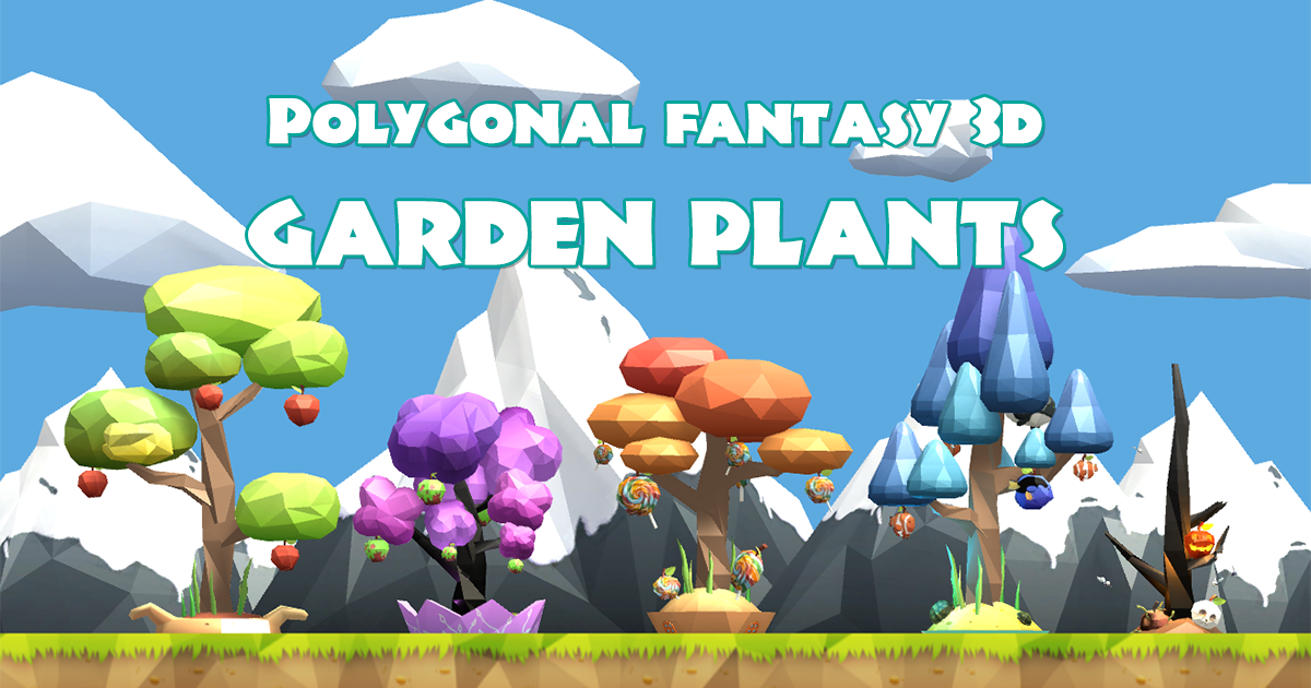 Polygonal Fantasy 3D Garden Plants | 3D | Unity Asset Store