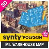 POLYGON - Military Warehouse Map by Synty