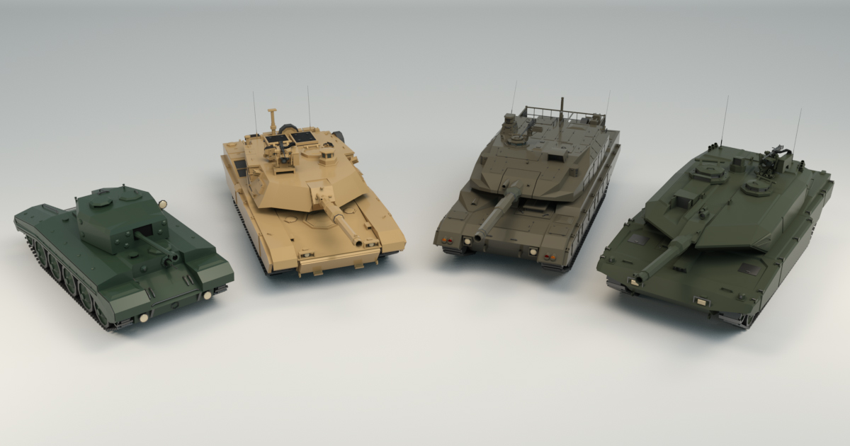 Low Poly Tank Pack 01 | 3D Land | Unity Asset Store