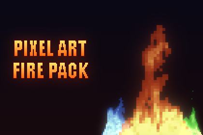 Pixel Art Fire Pack – 50 Looping Flames!