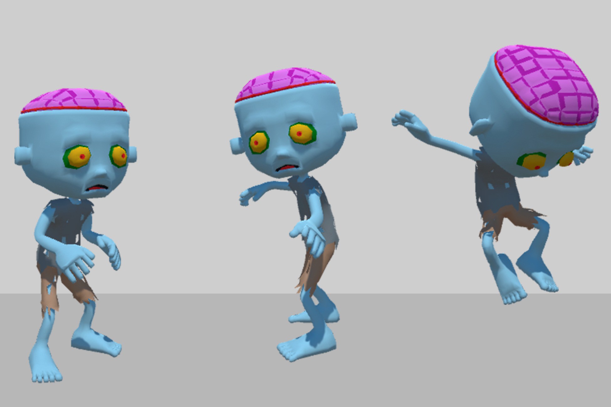 3D Character #019 - Zombie Man - Animated - Low Poly - FBX | 3D 캐릭터 ...