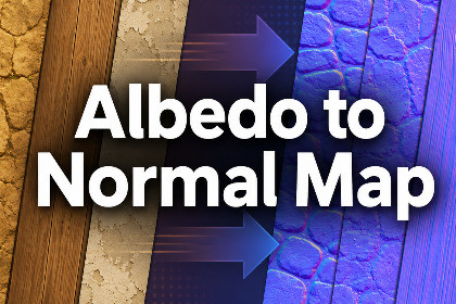 Albedo to Normal and PBR Map Generator