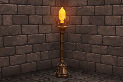 Medieval Torch Stand_1
