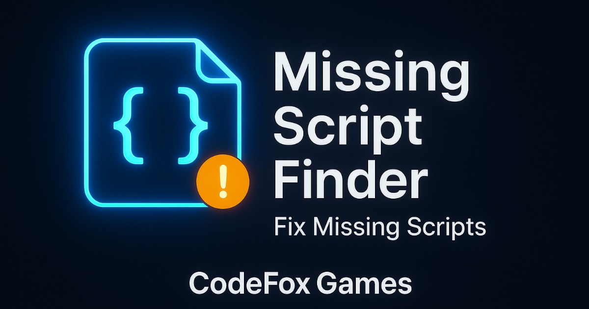 Missing Script Cleaner Pro | Level Design | Unity Asset Store