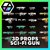 3D Props - Sci-Fi Gun