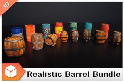 Barrel - Realistic 4K Mesh Bundle Vol.01