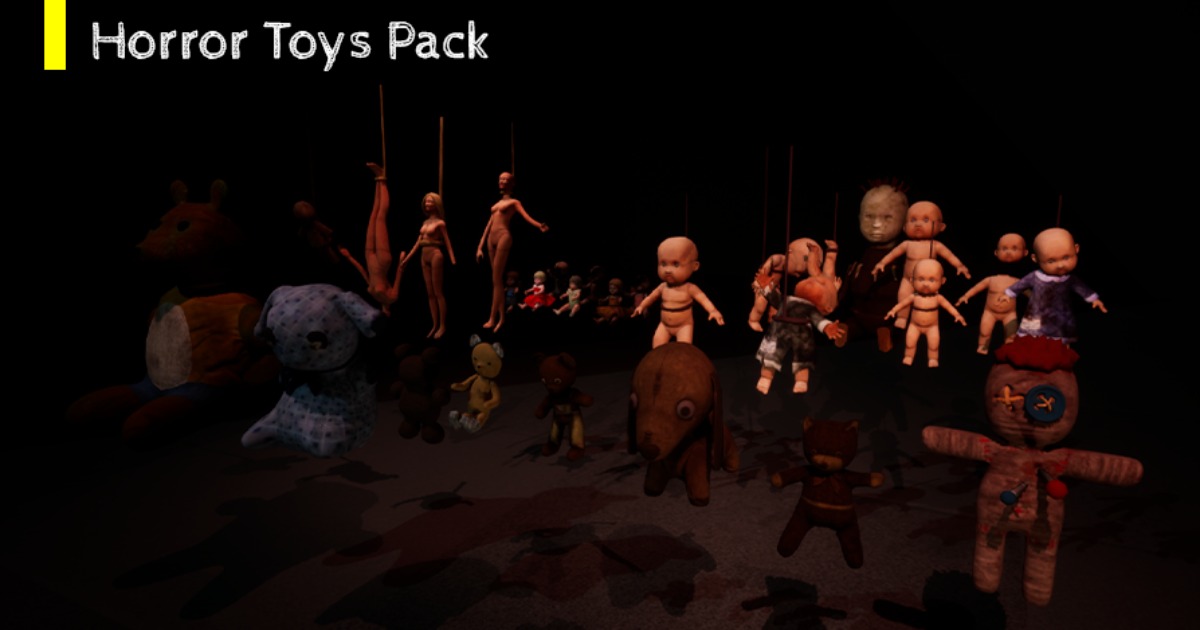 Horror Toys Pack | 3D Interior | Unity Asset Store