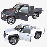 Pickup Truck01 Black and White URP HDRP Textures