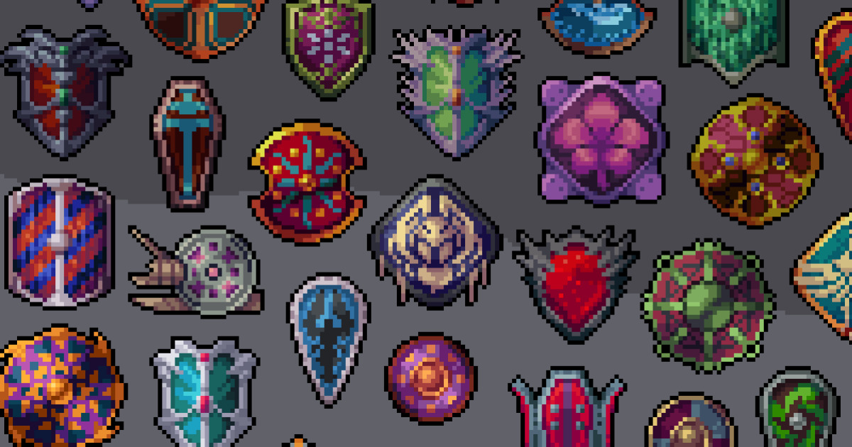 Pixel Shield Pack 1 | 2D Icons | Unity Asset Store