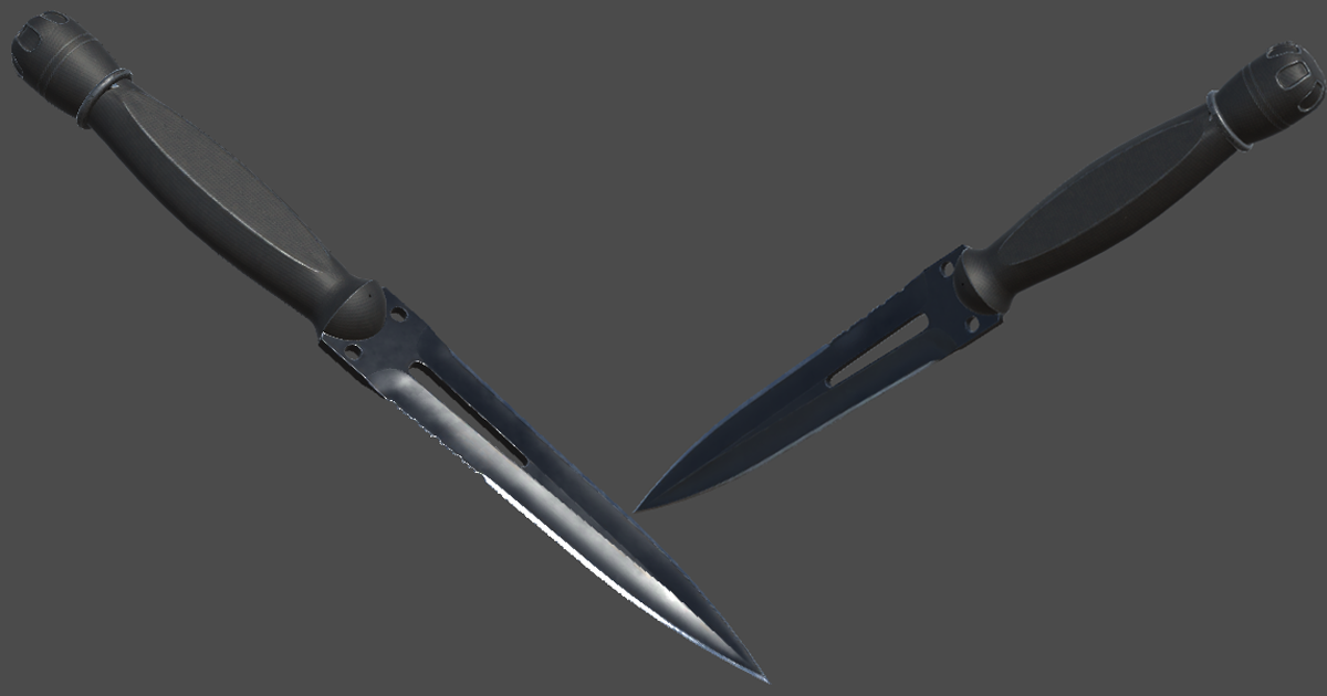 Knife 3d model | 3D Characters | Unity Asset Store