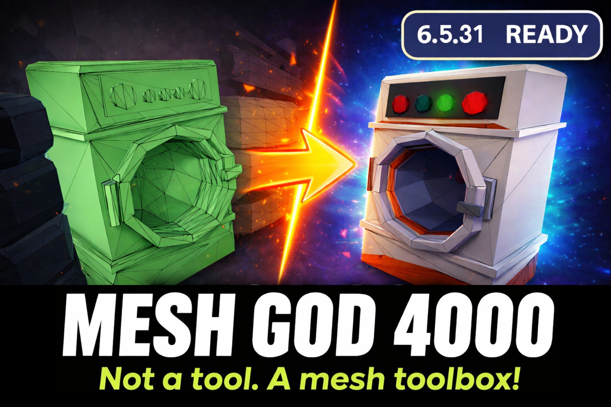 Mesh God 4000 – Mesh Extractor, Pivot & Shading Tools