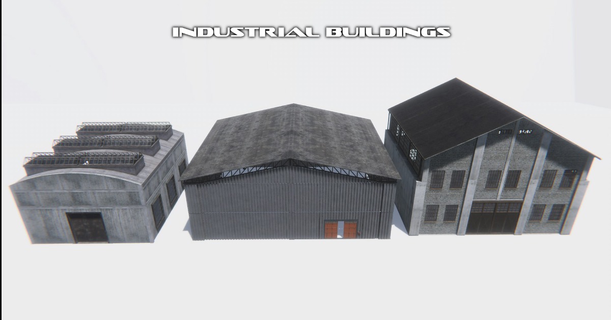 Industrial Buildings Pack1 | 3D Industrial | Unity Asset Store