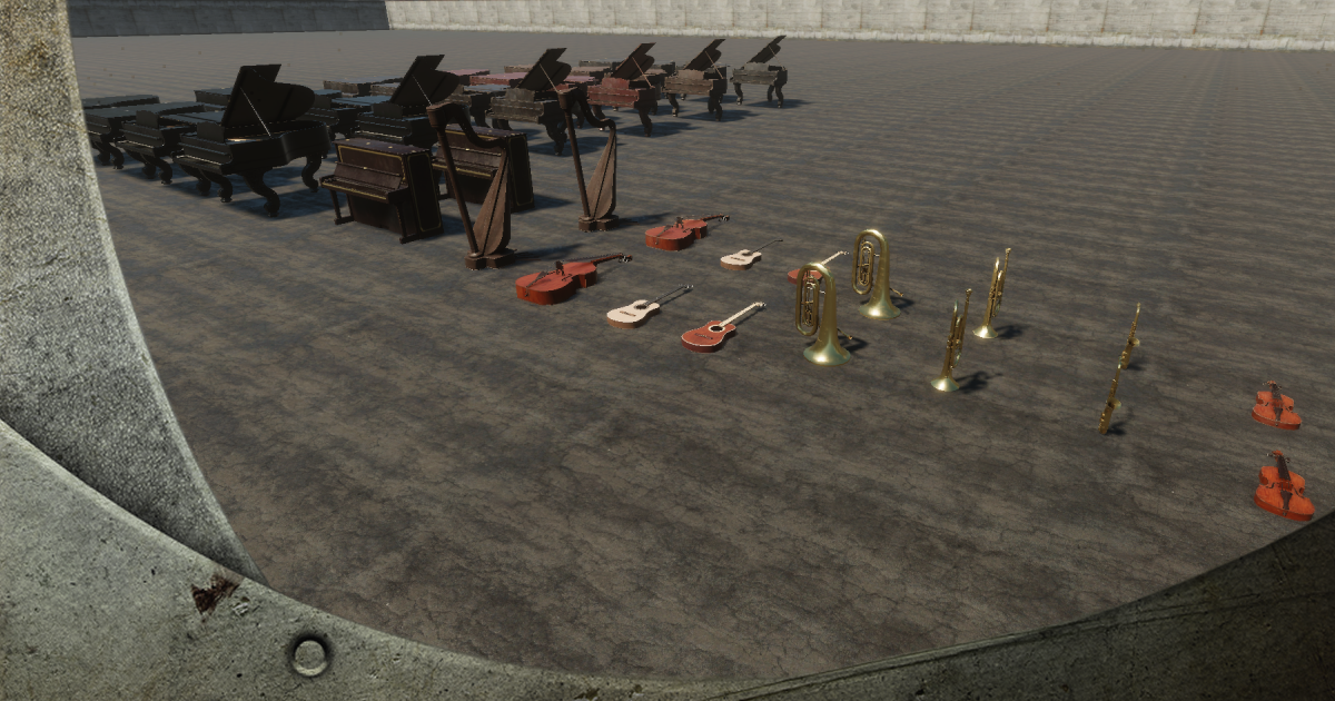 Musical Instruments Collection HQ | 3D Props | Unity Asset Store