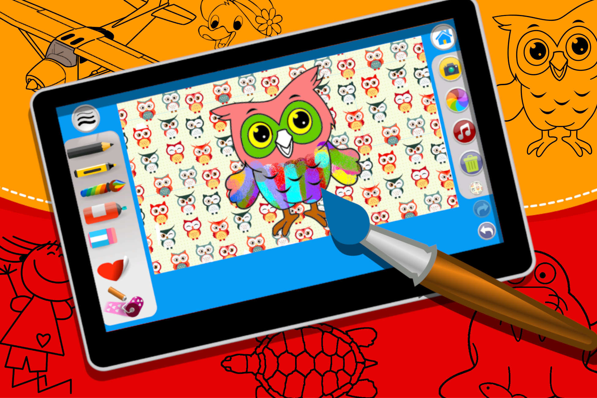 Interactive Coloring Unity Kids Coloring Book With Magic Pen | Packs | Unity Asset Store