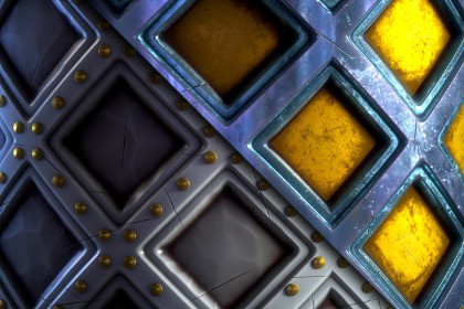 Metal with Rivets (Stylized) Texture & Material Vol. 01
