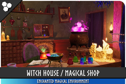 Witch House (Magical House, Magical Shop, Witch Shop, Fantasy Shop)