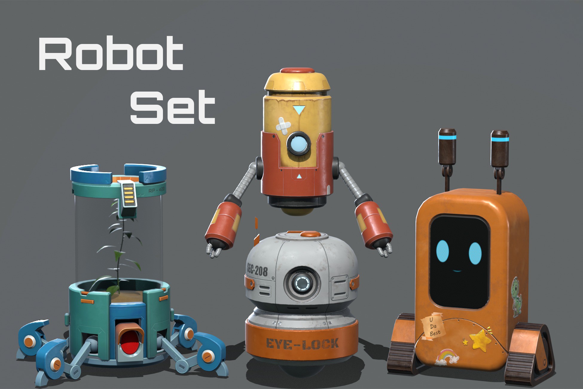 Robotics Using Unity 3D Sci-fi Robot Set | 3D Electronics | Unity Asset Store