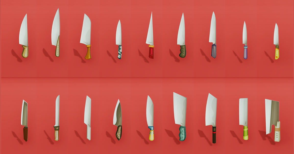 Ultimate 3D Knife Set to Throw and Hit | 3D Weapons | Unity Asset Store