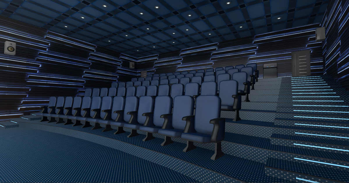 Cinema Hall 04 | 3D Interior | Unity Asset Store