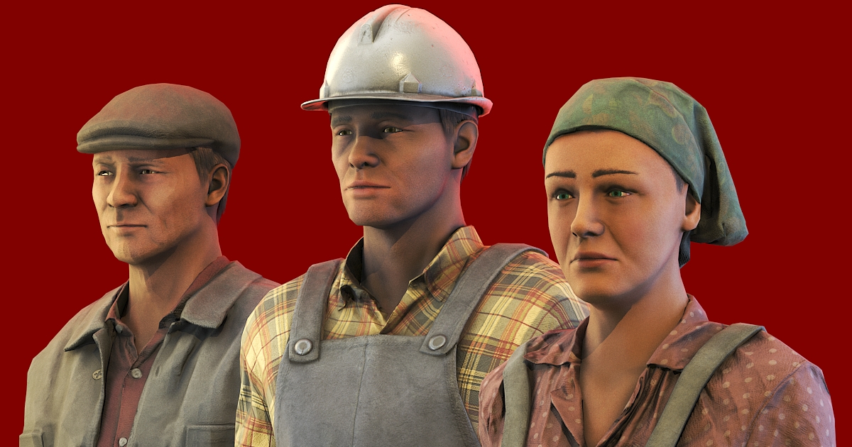 Soviet People: Factory | 3D Characters | Unity Asset Store