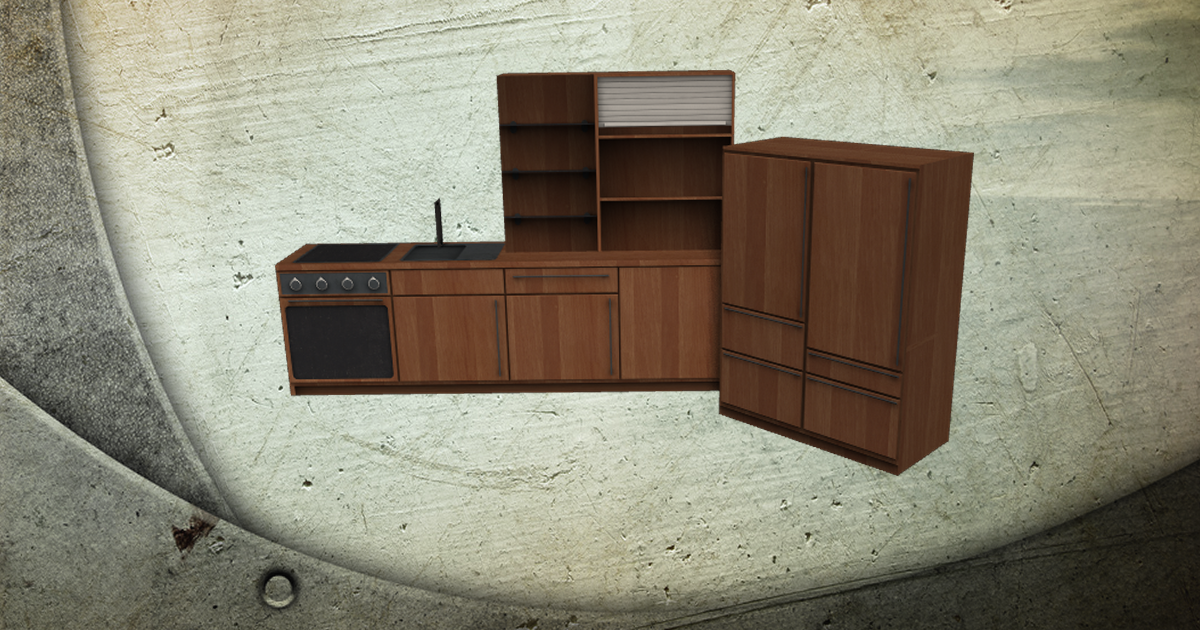 Mobile kitchen props | 3D Interior | Unity Asset Store