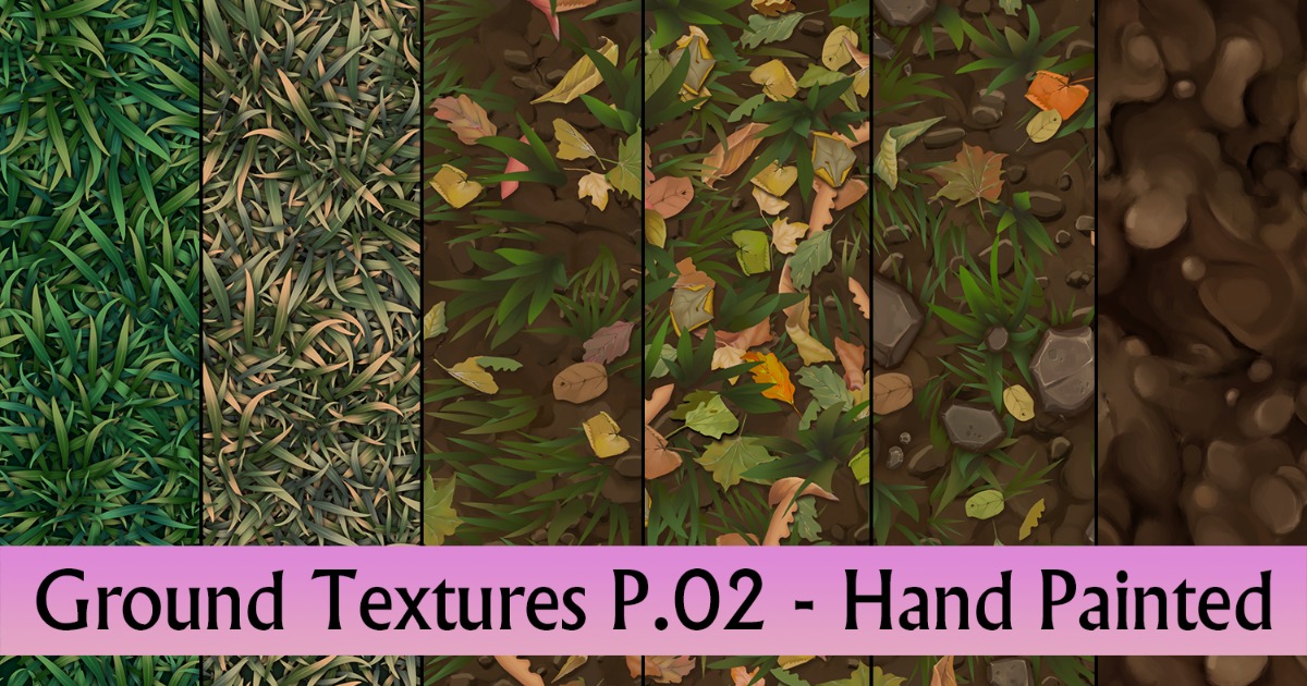 Ground Texture P.02 Hand Painted | 2D Nature | Unity Asset Store